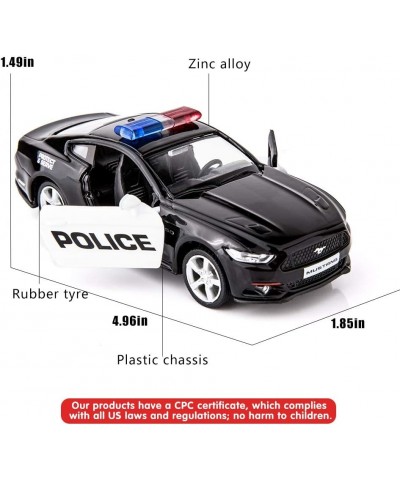 1/36 Scale Ford Mustang GT Police Car Model Zinc Alloy Die-Cast Pull Back Vehicles Kid Toys for Boy Girl Gift (Black) $26.12 ...