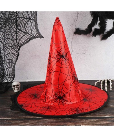 6 Pieces Witch Hat Halloween Witch Hat Women Wicked Witch Hat Costume Colorful Hats Halloween Women Costume Witch Hat with Sp...