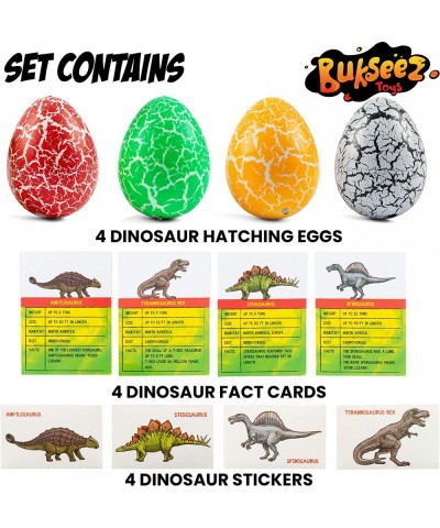 Dinosaur Hatching Eggs in Water Toys - 4 Pack Magic Dino Egg Hatchable Growing in Water for Science Educational Easter Party ...