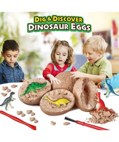 Dino Eggs Dig Kit 12 Pack Dinosaur Eggs Excavation Science Experiments Kits for Kids 4-12 Easter Basket / Stocking Stuffers T...