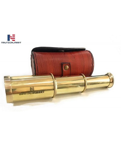 Solid Brass Handheld Telescope 6" - Nautical Pirate Spy Glass with Free case $22.52 Children's Optics