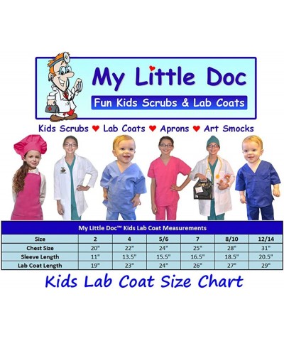 Kids Dentist Lab Coat Size 12/14 White $31.74 Kids' Costumes