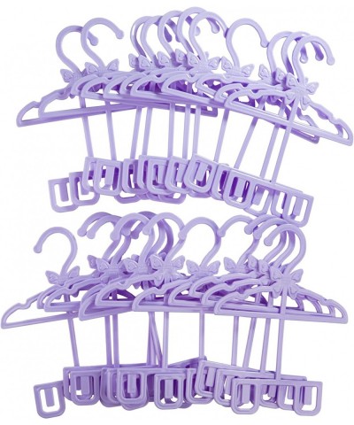 Doll Full-Outfit Clothes Hangers for 18" Girl Dolls - 24pk - Unique Design Holds Your Top and Bottom at Once Including Dresse...