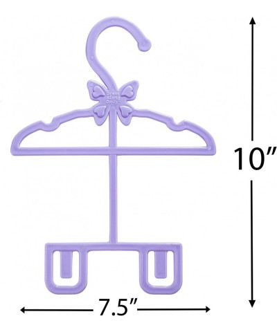 Doll Full-Outfit Clothes Hangers for 18" Girl Dolls - 24pk - Unique Design Holds Your Top and Bottom at Once Including Dresse...