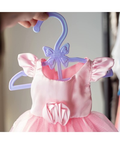 Doll Full-Outfit Clothes Hangers for 18" Girl Dolls - 24pk - Unique Design Holds Your Top and Bottom at Once Including Dresse...