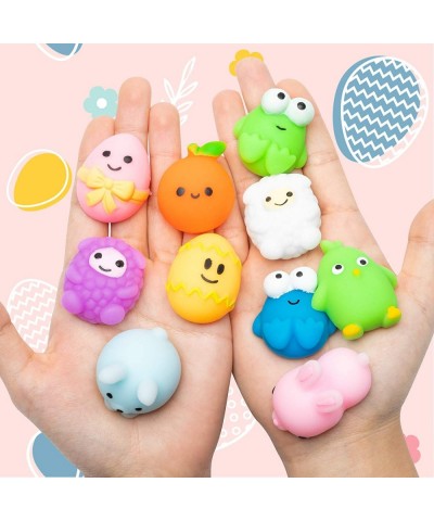 25Pcs Easter Mochi Squeeze Toys for Easter Party Favor Soft Kawaii Easter Bunny Chick Fruit Rabbit Stress Relief Hand Toys Fi...