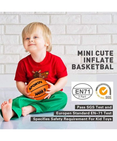 5inch Mini Basketball for Kids Inflatable Ball Environmental Protection Material Soft and Bouncy Colors Varied (Orange) $17.4...