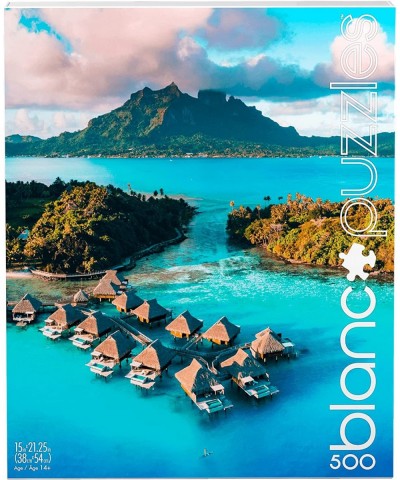 Buffalo Games - - Bora Bora Blue - 500 Piece Jigsaw Puzzle White $23.45 Jigsaw Puzzles