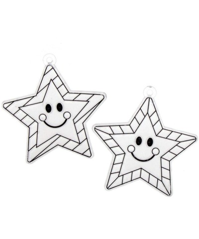 AX414 Star Suncatchers - Pack of 10 for Children to Design Decorate and Display Creative Summer Craft Set Ideal Kids Arts and...