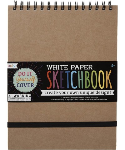 DIY Cover Sketchbook - 75 White Paper Sheets - Large 8" x 10.5" - Perforated Acid-Free $24.81 Kids' Drawing & Writing Boards