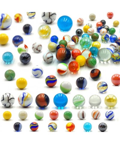 77pcs Assorted Marbles for Kids Enthusiasts Big and Small Glass Marbles Bulk Set for Marble Game Toy Cool Colored Marbles $25...