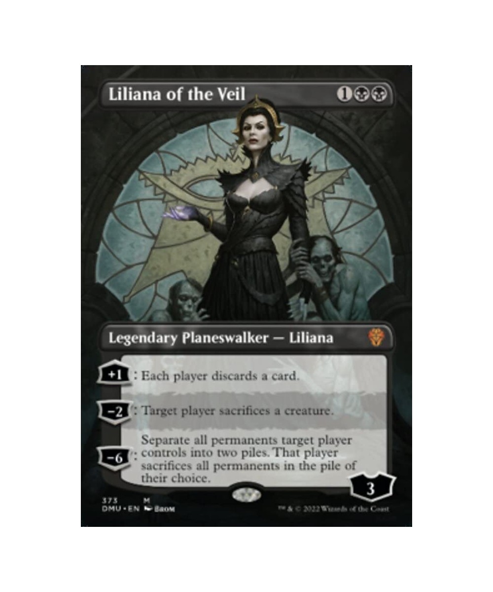 Magic: the Gathering - Liliana of The Veil (373) - Borderless - Dominaria United $46.32 Trading Cards & Accessories