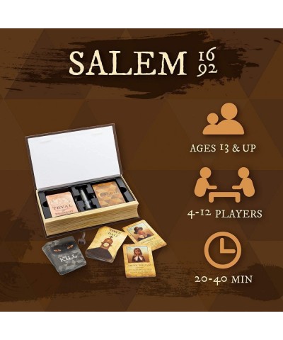 Salem 1692 and Deadwood 1876 Board Game Bundle - Games of Strategy Deceit Cards and Luck $75.25 Card Games