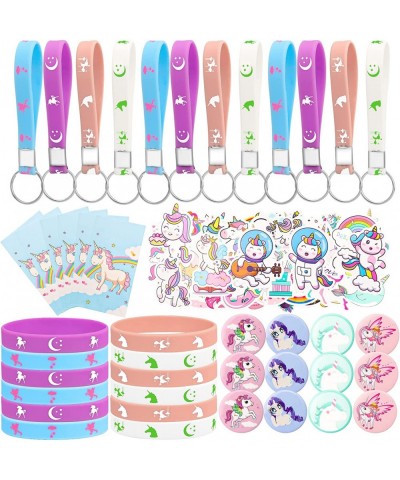 148pcs Unicorn Party Favors Supplies Birthday Party Favors Set-Unicorn Keychain Unicorn Bracelets Unicorn Button Pins Unicorn...