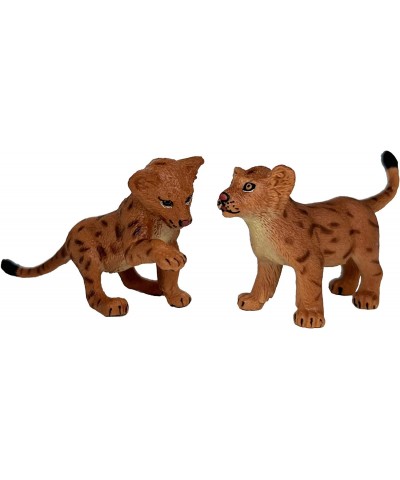 Lions Family Playset Figurine Safari Animal Toys-5 Inches Length Wildlife World Action Figures Cake Toppers or Gifts for Kid....