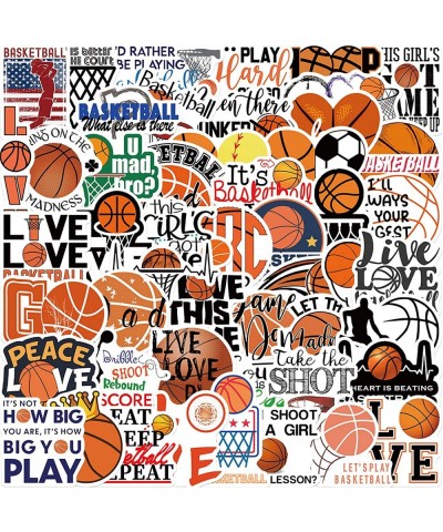 Basketball Sport Stickers Love Basketball Life Stickers 50PCS Laptop Water Bottle Stickers for Kids Teens Adult (Basketball) ...