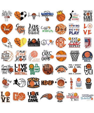 Basketball Sport Stickers Love Basketball Life Stickers 50PCS Laptop Water Bottle Stickers for Kids Teens Adult (Basketball) ...