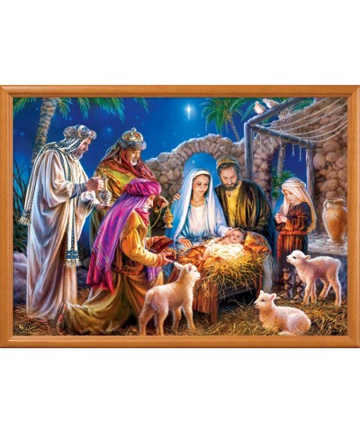 1000 Piece Christmas Jigsaw Puzzle - A Child Is Born - 19.25"x26.75 $33.60 Jigsaw Puzzles