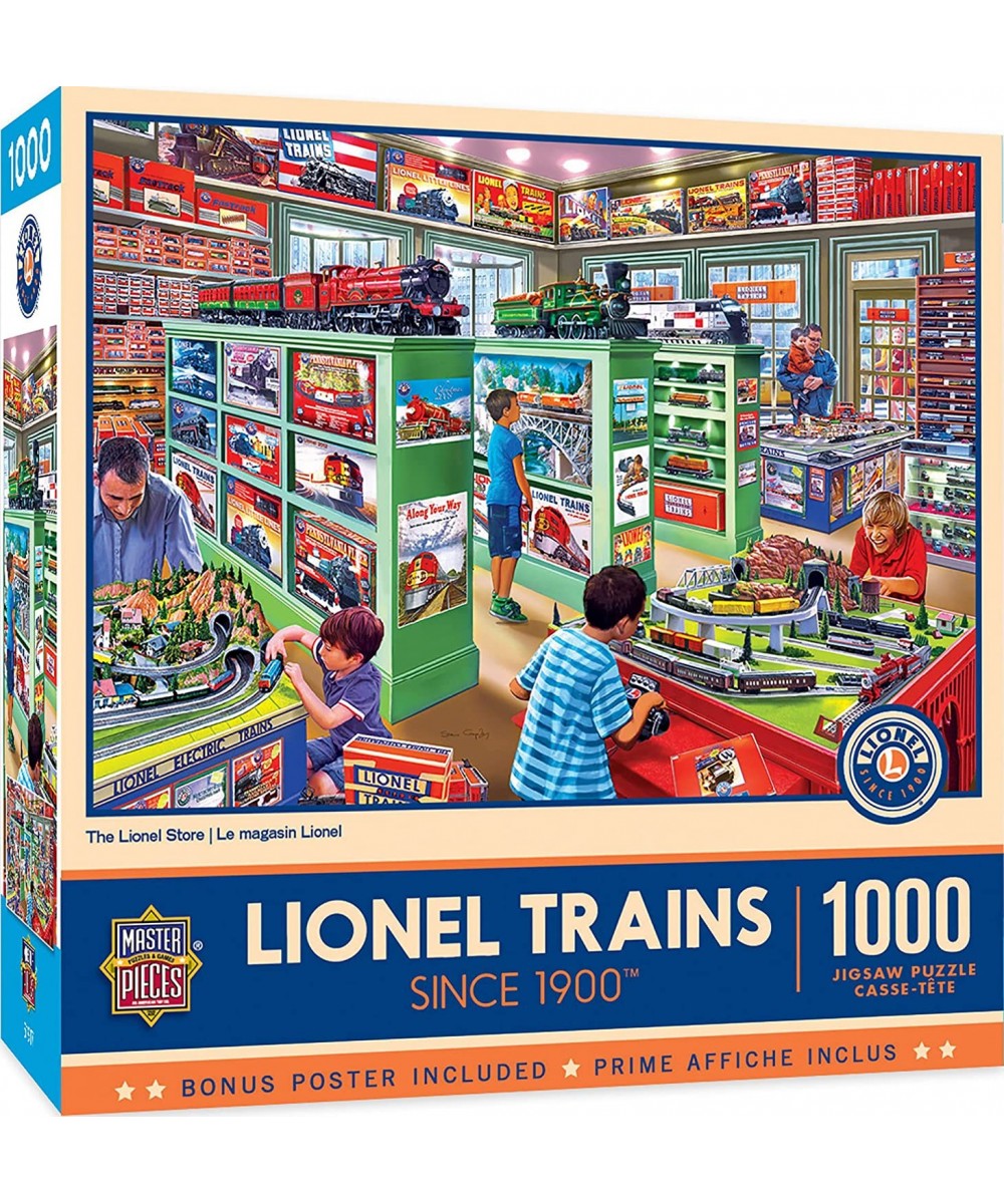 1000 Piece Jigsaw Puzzle for Adults Family Or Kids - The Lionel Store - 19.25"x26.75 $29.94 Jigsaw Puzzles