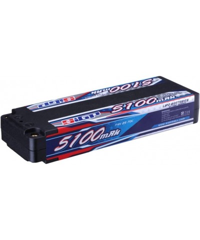 2S 7.4V Lipo Battery 5100mAh 70C Hard Case with 4mm Bullet for RC Vehicle Car Truggy Truck Racing Hobby $46.76 Hobby Remote &...