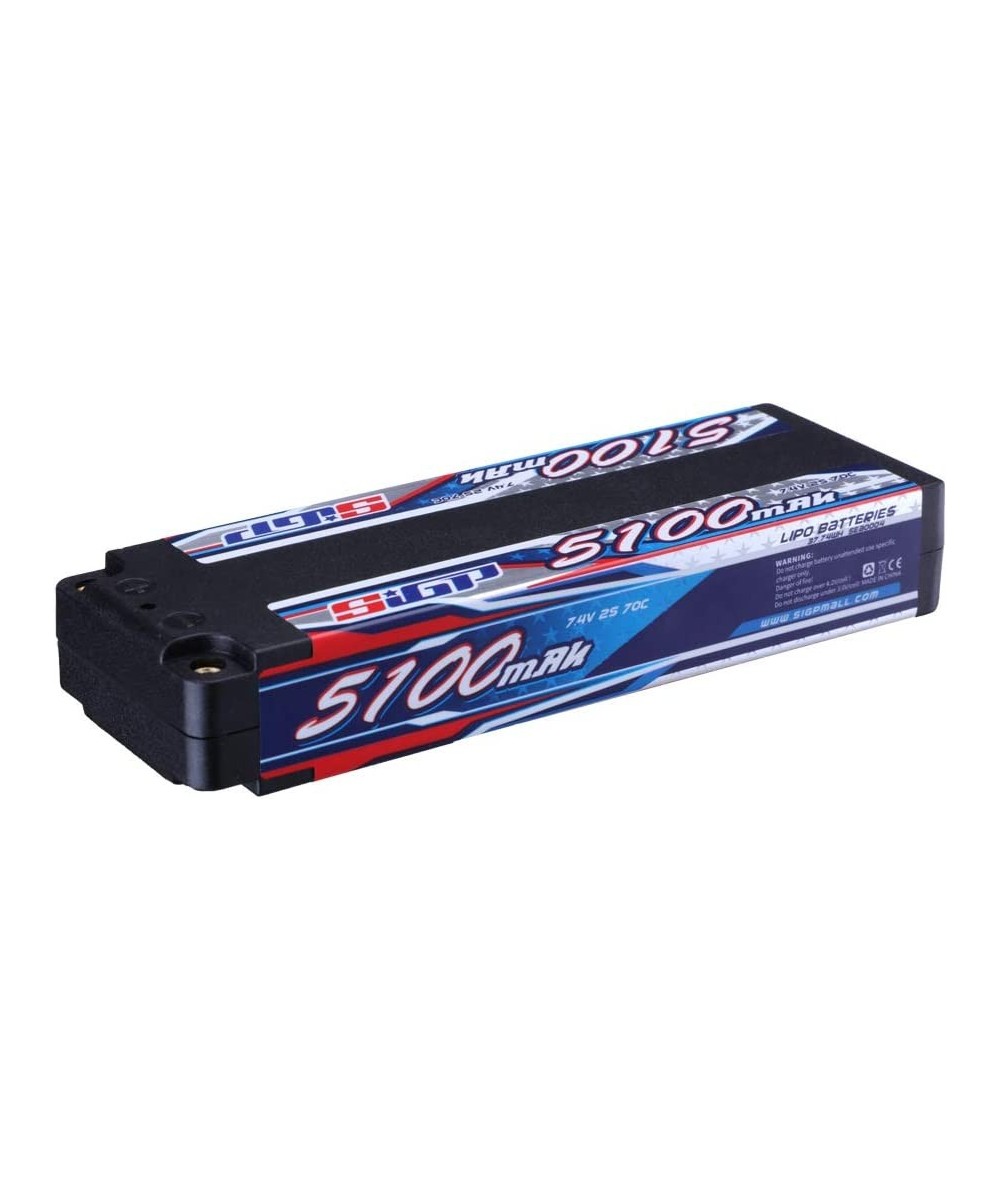 2S 7.4V Lipo Battery 5100mAh 70C Hard Case with 4mm Bullet for RC Vehicle Car Truggy Truck Racing Hobby $46.76 Hobby Remote &...