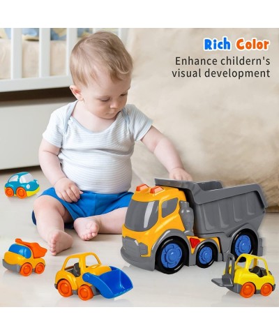 Car Toys for 2 3 4 5 Years Old Toddlers Boys and Girls 12‘’ Big Dump Truck with Light and Sound Push and Go Small Bulldozer F...