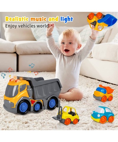 Car Toys for 2 3 4 5 Years Old Toddlers Boys and Girls 12‘’ Big Dump Truck with Light and Sound Push and Go Small Bulldozer F...