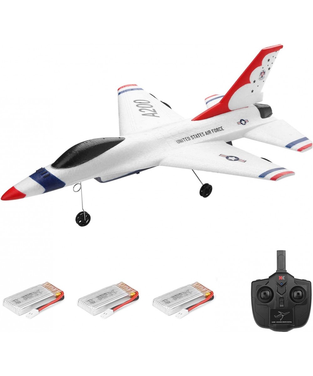 Wltoys RC Airplane RC Fixed Wing XK A200 F-16B RC Airplane 2.4GHz 2CH RC Plane Flight Toys for Kids Boys with 3 Batteries $78...