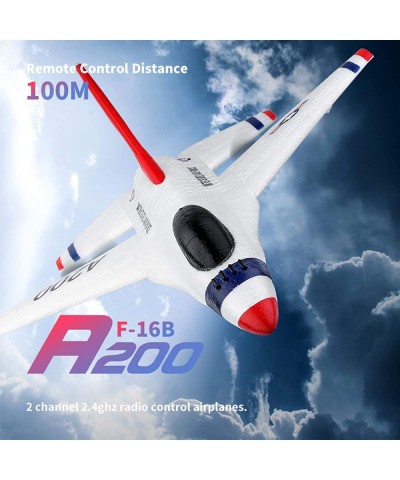 Wltoys RC Airplane RC Fixed Wing XK A200 F-16B RC Airplane 2.4GHz 2CH RC Plane Flight Toys for Kids Boys with 3 Batteries $78...