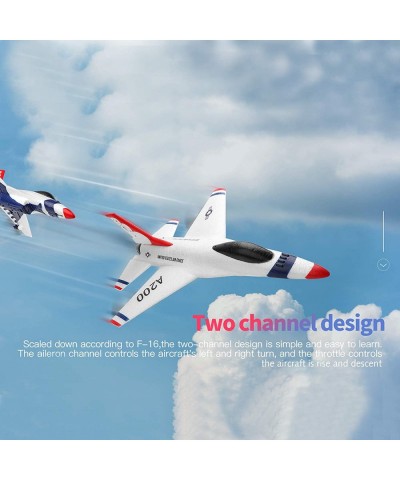 Wltoys RC Airplane RC Fixed Wing XK A200 F-16B RC Airplane 2.4GHz 2CH RC Plane Flight Toys for Kids Boys with 3 Batteries $78...