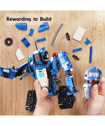 Robot Building Kit for Kids 6-12 STEM Remote Control Policeman and Police Car Toys for Boys Best Birthday Gift for 6 7 8 9 10...