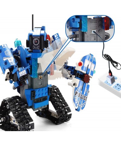 Robot Building Kit for Kids 6-12 STEM Remote Control Policeman and Police Car Toys for Boys Best Birthday Gift for 6 7 8 9 10...