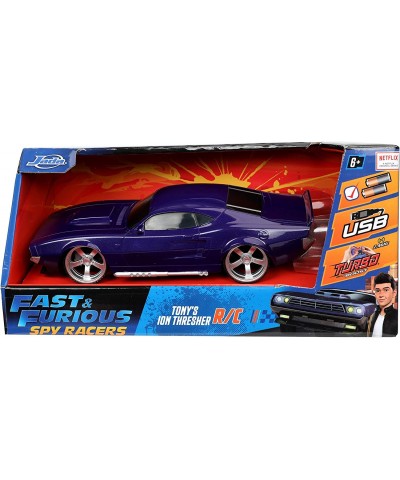 Fast & Furious Spy Racers 1:24 Tony's Ion Thresher Remote Control Car 2.4 GHz Purple Toys for Kids and Adults $45.43 Remote &...