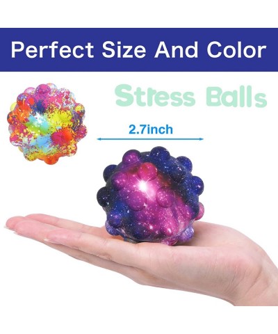 3 Pcs Pop It Stress Ball Fidget Toy Easter Basket Stuffers 3D Silicone Push Bubble Stress Balls Anti-Anxiety Squeeze Sensory ...