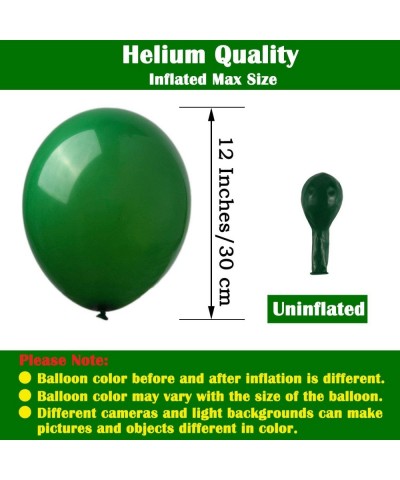 Dark Green Forest Balloons Kids' Party 50 Pack Bulk 12 Inch Shiny biodegradable Latex Balloons for Birthday Anniversary Thank...