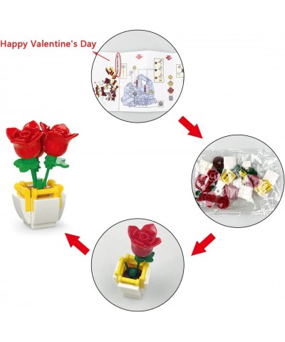 24 Pack Valentines Day Mini Building Block Toys for Kids School Class Classroom Valentines Day Cards Gifts Prizes Party Favor...