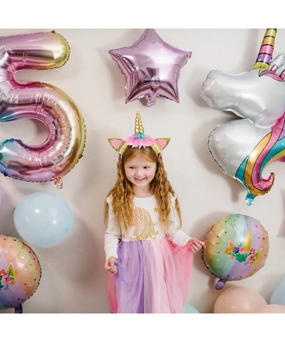 6 Pack Unicorn Horn Glitter Ears Flower Headband Birthday Party Favor Supplies $26.66 Kids' Party Favor Sets