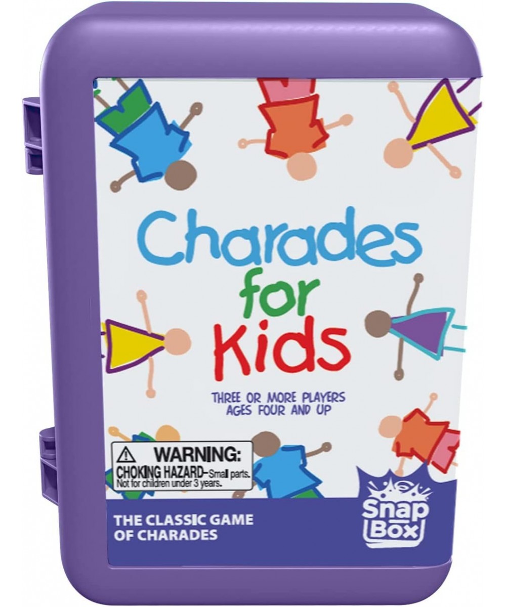 Charades for Kids Snap Box - The 'No Reading Required' Family Game in A Compact Travel Case $17.78 Board Games