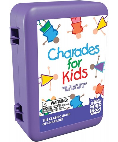 Charades for Kids Snap Box - The 'No Reading Required' Family Game in A Compact Travel Case $17.78 Board Games