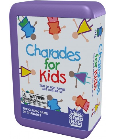 Charades for Kids Snap Box - The 'No Reading Required' Family Game in A Compact Travel Case $17.78 Board Games