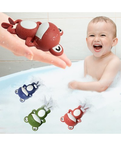 Wind Up Bath Frogs for Kids Set of 3 Swimming Frog Toys in Assorted Colors Frog Bathtub Toys for Kids That Swim in Water Grea...