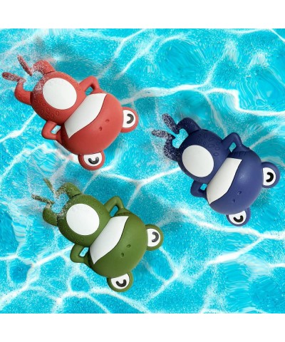 Wind Up Bath Frogs for Kids Set of 3 Swimming Frog Toys in Assorted Colors Frog Bathtub Toys for Kids That Swim in Water Grea...