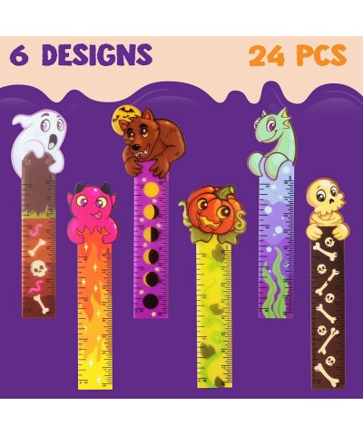 72 Pcs Halloween Assorted Stationery Set 24 Packs Halloween Theme Pencils Rulers and Notepads Party Favor Set for Kids Hallow...