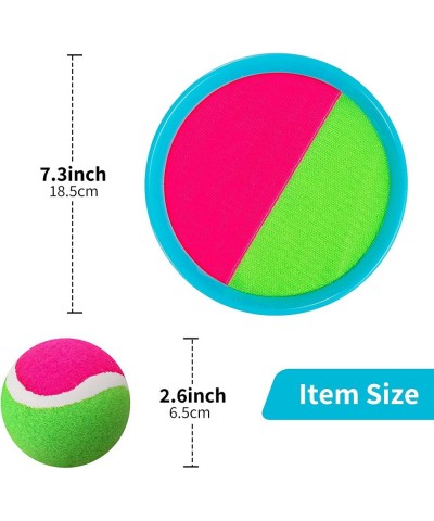 Outdoor Games for Kids - Outside Toys for Kids Ages 4-8 Toss and Catch Ball Set with 4 Paddles 4 Balls and 1 Storage Bag Yard...