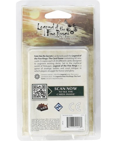 Legend of the Five Rings LCG: Fate Has No Secrets $17.10 Card Games