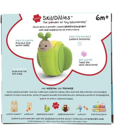 SkillDillies Snail — The Wonder of Tiny Discoveries — Develop Fine Motor Skills — Ages 6 Months+ $23.55 Early Development & A...