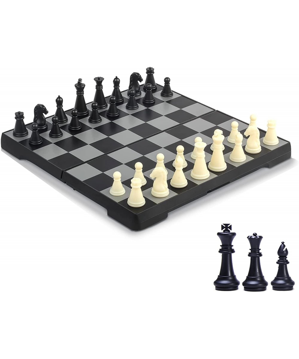 Mini Chess Set 6.5" Portable Folding Chess Board Magnetic Travel Chess Set for Kids and Adults $18.62 Board Games