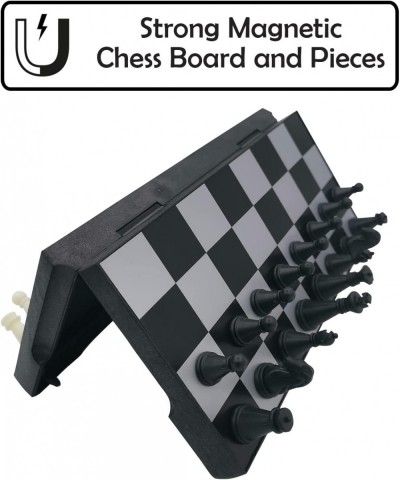 Mini Chess Set 6.5" Portable Folding Chess Board Magnetic Travel Chess Set for Kids and Adults $18.62 Board Games