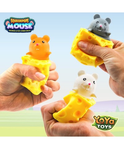 Squeezepops Mouse in Cheese Squishy - Squeeze Fidget Toy Mouse Pop Up Fidget Toy - Stress Relief Plush Squeeze Cheese - Autis...