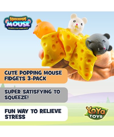 Squeezepops Mouse in Cheese Squishy - Squeeze Fidget Toy Mouse Pop Up Fidget Toy - Stress Relief Plush Squeeze Cheese - Autis...